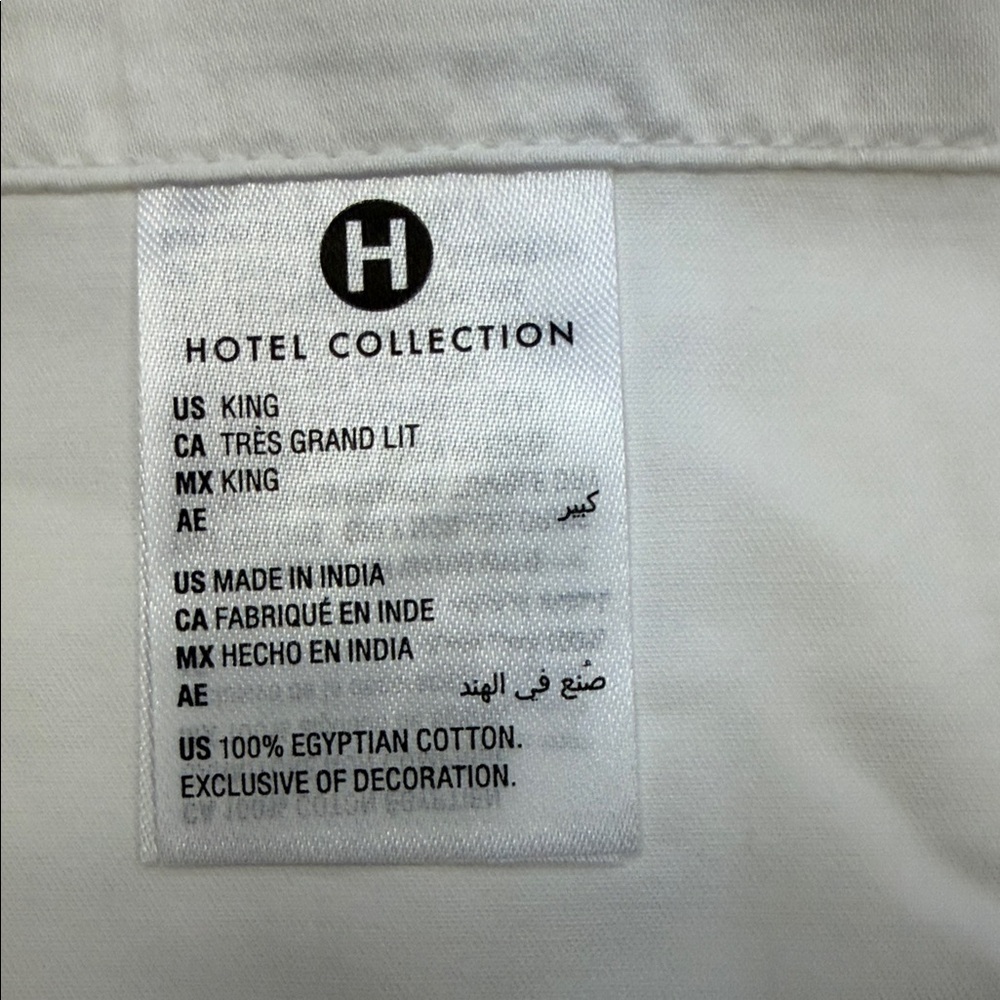 Hotel Collection White 100% Cotton Top Sheet only - Picture 4 of 8